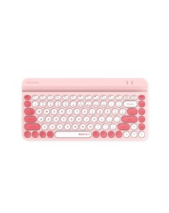 Клавиатура Wireless FBK30 RASPBERRY розовая USB BT Radio slim Multimedia 1789655 A4tech