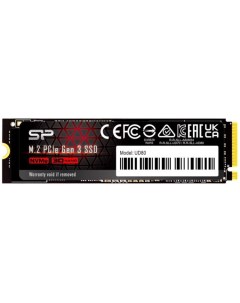 Накопитель SSD M 2 2280 SP250GBP34UD8005 UD80 250GB PCIe Gen 3x4 3400 3000MB s MTBF 1 5M Silicon power