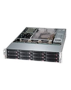 Корпус серверный 2U CSE 826BE1C R920WB WIO E ATX 920 Вт 12x 3 5 inch SAS3 SATA3 HDD SSD черный Supermicro