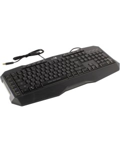 Клавиатура проводная Scorpion K11 Pro 31310007405 чёрная игровая USB с цифровым блоком 9 горячих кно Genius