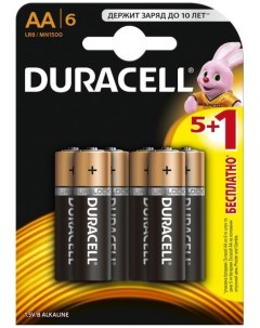 Батарейка LR6 Basic 6шт size АА Duracell
