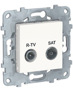 Розетка NU545418 UnicaNew белый R TV SAT одиночная Schneider electric