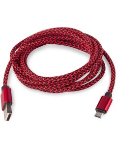 Кабель интерфейсный Digital AB 04 Red USB 2 0 Micro USB красный Rombica
