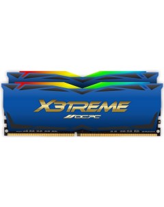 Модуль памяти DDR4 32GB 2 16GB MMX3A2K32GD436C18BU X3TREME RGB PC4 28800 3600Mhz CL18 1 35V blue lab Ocpc