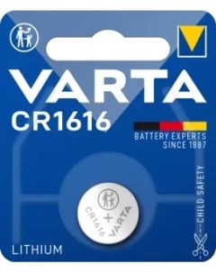 Батарейка ELECTRONICS CR1616 06616101401 BL1 Lithium 3V Varta