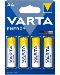 Батарейка ENERGY LR6 AA 04106213414 BL4 Alkaline 1 5V Varta