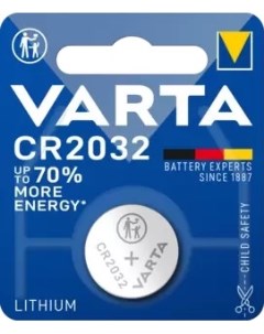 Батарейка ELECTRONICS CR2032 06032101401 BL1 Lithium 3V Varta