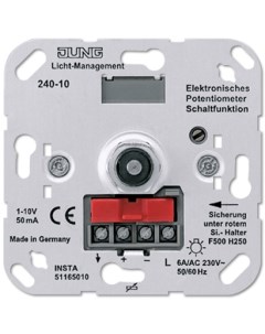 Светорегулятор 240 10 мех поворотный для электронныхных ПРА 1 10В Jung