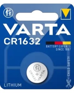 Батарейка ELECTRONICS CR1632 06632101401 BL1 Lithium 3V Varta