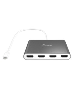 Адаптер JCA366 USB C to 4 Port HDMI J5create
