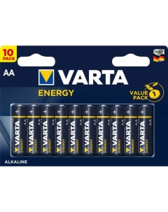 Батарейка ENERGY LR6 AA 04106229491 BL10 Alkaline 1 5V Varta