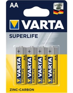 Батарейка SUPERLIFE R6 AA 02006101414 BL4 Heavy Duty 1 5V Varta
