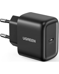 Зарядное устройство сетевое CD250 50581_ USB Type C 25W с кабелем 2м цвет черный Ugreen
