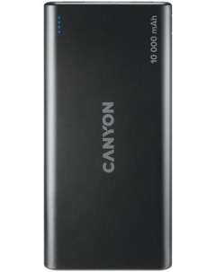 Аккумулятор внешний портативный PB 108 CNE CPB1008B 10000mAh Lightning micro USB 2 USB A black Canyon
