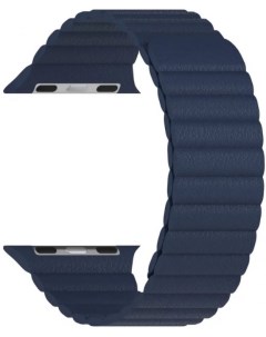 Ремешок на руку POLLUX DSP 24 44 DB кожаный для Apple Watch 42 44 45 mm dark blue Lyambda