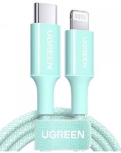 Кабель интерфейсный US532 90449 Lightning USB Type С 1м зеленый Ugreen