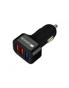 Зарядное устройство автомобильное C 07 CNE CCA07B 3 USB Quick Charger QC3 0 2 1A Smart IC black blac Canyon