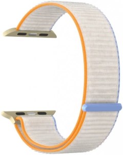 Ремешок на руку Vega DSN 01 44 67 нейлоновый для Apple Watch 42 44 45 mm white milk blue orange Lyambda