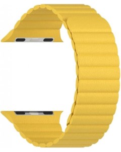 Ремешок на руку POLLUX DSP 24 40 YL кожаный для Apple Watch 38 40 41 mm yellow Lyambda