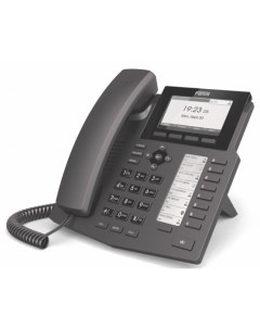 Телефон VoiceIP X5 2xEthernet 10 100 6 линии SIP HD аудио 2 ЖК дисплея 40 программируемы Fanvil