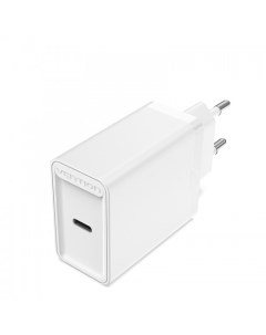 Зарядное устройство сетевое FADW0 EU Сетевое зарядное устройство на 1 порт USB C QC 4 0 Белый Vention