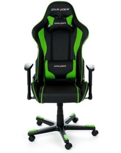 Кресло игровое OH FE08 Formula чёрно зелёное экокожа регулируемый угол наклона Dxracer