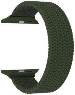 Ремешок на руку STEROPA DSN 11 44 DG плетеный нейлоновый для Apple Watch 42 44 mm dark green Lyambda