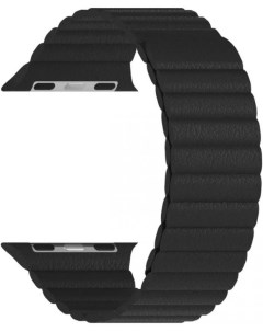 Ремешок на руку POLLUX DSP 24 44 BK кожаный для Apple Watch 42 44 45 mm black Lyambda