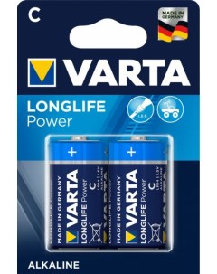Батарейка LONGLIFE POWER HIGH ENERGY LR14 C 04914121412 BL2 Alkaline 1 5V Varta