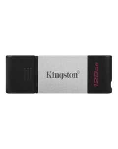 Накопитель USB 3 1 128GB DataTraveler 80 DT80 128GB OTG USB Type C черный серебристый Kingston
