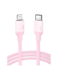Кабель интерфейсный 60625 силиконовый USB C to Lightning 1 м розовый Ugreen