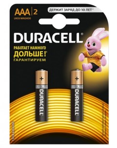 Батарейка LR03 Basic 2шт size AAA Duracell