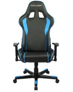 Кресло игровое OH FE08 Formula чёрно синее экокожа регулируемый угол наклона Dxracer