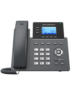 Телефон VoiceIP GRP 2603P 6 SIP аккаунтов 3 линии 10 100 1000 дисплей 2 48 132x64 poe без б п Grandstream