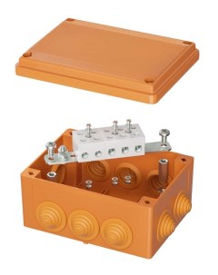 Коробка распределительная FSB21516 пластиковая FS с кабельными вводами и клеммниками IP55 150х110х70 Dkc
