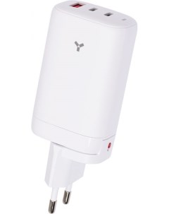 Зарядное устройство сетевое Cosmic GaN 65W2CA Travel White 65 Вт TYPE C USB A быстрая зарядка Accesstyle
