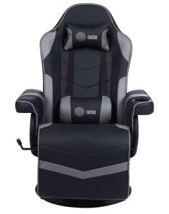 Кресло игровое CS CHR GS200BLG черный серый сиденье черный серый эко кожа металл черный подст для но Cactus