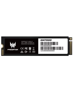 Накопитель SSD M 2 2280 BL 9BWWR 106 Predator GM7000 2TB PCIe Gen 4 0 x 4 NVMe 1 4 7400 6700MB s IOP Acer