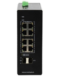 Коммутатор управляемый IES200 V25 2S8P Managed industrial switch with 2 Gigabit SFP ports and 8 Giga Bdcom