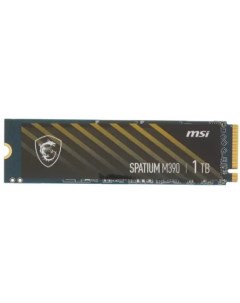 Накопитель SSD M 2 2280 SPATIUM M390 1TB PCIe Gen3x4 NVMe 1 4 3300 3000MB s IOPS 420K 550K MTBF 1 5M Msi