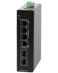 Коммутатор управляемый IES200 V25 2S4P Managed industrial switch with 2 Gigabit SFP ports and 4 Giga Bdcom