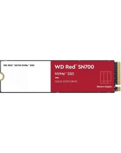 Накопитель SSD M 2 2280 WDS400T1R0C WD Red SN700 4TB PCIe Gen3 x 4 3400 3100MB s IOPS 550K 520K MTTF Western digital