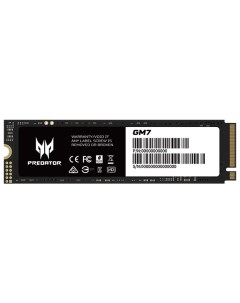 Накопитель SSD M 2 2280 BL 9BWWR 118 Predator GM7 1TB PCIe Gen 4 0 x 4 NVMe 1 4 7200 6300MB s IOPS 9 Acer