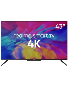 Телевизор TV 43 4K черный 3840x2160 Android 10 0 Smart TV Realme
