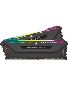 Модуль памяти DDR4 16GB 2 8GB CMH16GX4M2D3600C18 VENGEANCE RGB PRO SL black PC4 28800 3600MHz CL18 р Corsair