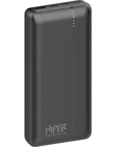 Аккумулятор внешний MX PRO 20000 BLACK 20000mAh 3A QC PD 2 USB черный Hiper