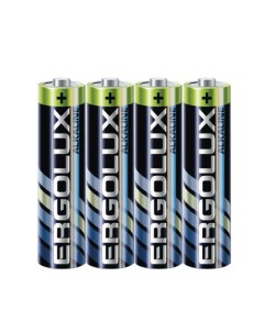 Батарейка LR03 SR4 Alkaline LR03 AAA 1 5 В 1150 мА ч 4 шт в упаковке 14281 Ergolux