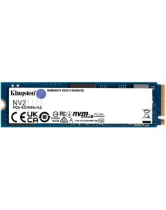 Накопитель SSD M 2 2280 SNV2S 1000G NV2 1TB PCIe 4 0 x4 NVMe 3500 2100MB s MTBF 1 5M Kingston