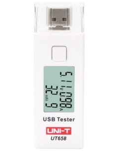 Тестер UT658 USB измеряет напряжение силу тока реальную ёмкость аккумулятора в мобильных ус вах сумм Uni-t