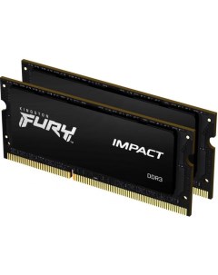 Модуль памяти SODIMM DDR3 16GB 2 8GB KF318LS11IBK2 16 Impact 1866MHz CL11 1 35V Kingston fury